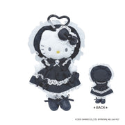 Sanrio Hello Kitty Style Up Mascot – Black Lolita Plush Charm 日本三丽鸥黑色洛丽塔长腿Kitty挂件