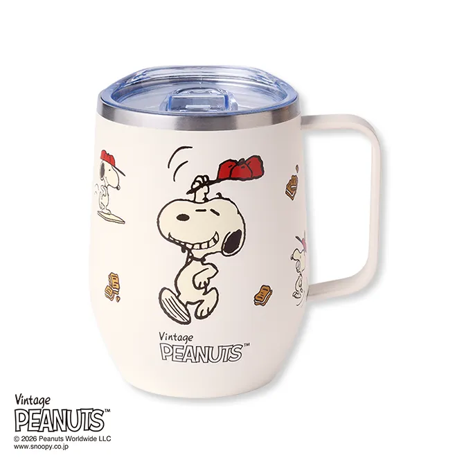 SNOOPY × Sugar Butter Tree Collaboration Stainless Steel Mug with Lid – Japan Limited Edition 日本 SNOOPY 史努比 × 糖黄油树 联名限定带盖不锈钢马克杯