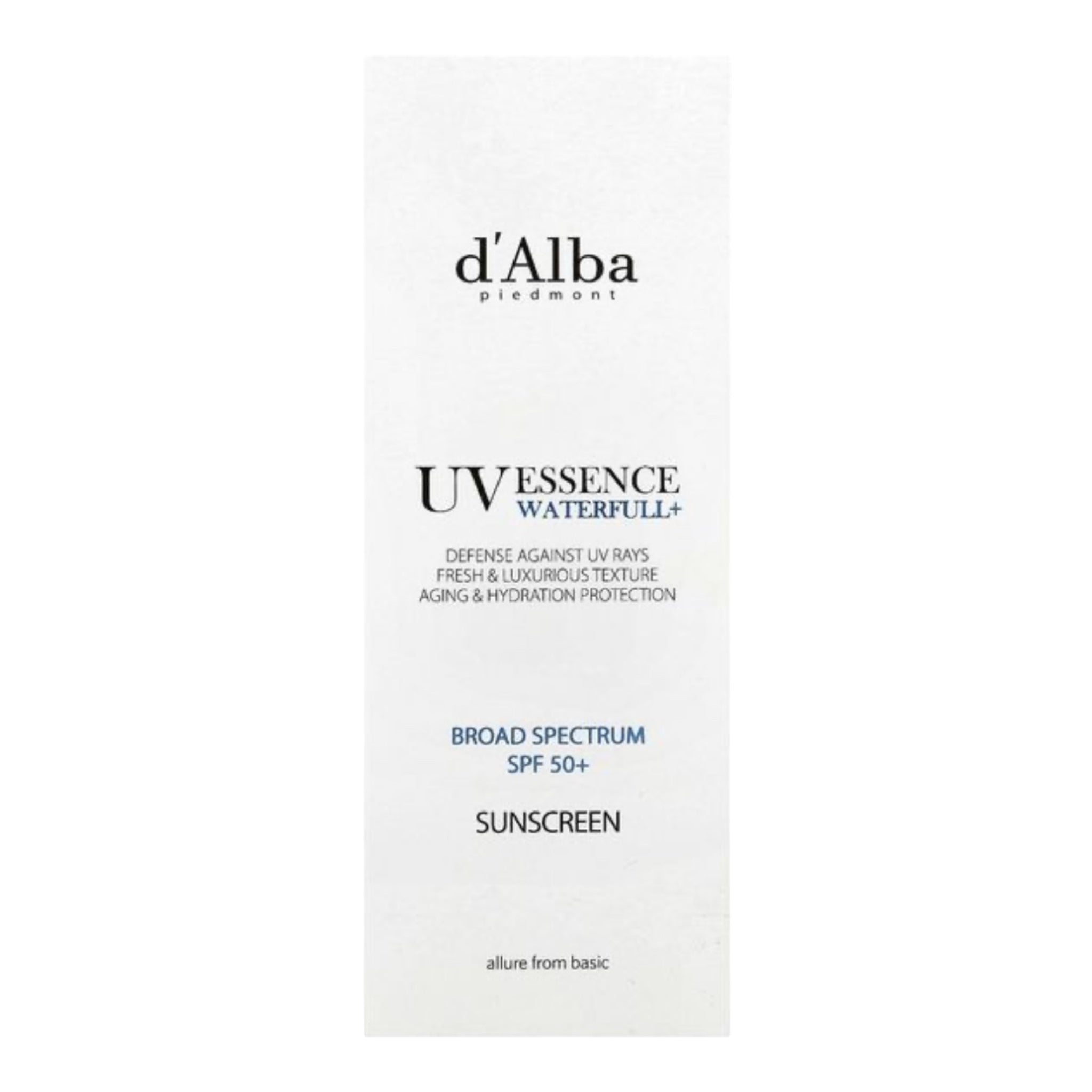 d'Alba UV Essence Waterfull+ Sunscreen SPF 50+ 韩国 d’Alba 黛尔珀 清爽水感防晒霜 SPF50+