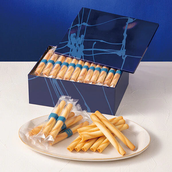 YOKU MOKU Cigare Butter Cookies 48 Pieces 日本 YOKU MOKU 雪茄蛋卷黄油饼干铁盒装 48本入