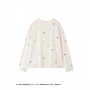 GELATO PIQUE × Sanrio Characters 2026 All-Over Print Long Sleeve Top – Japan Limited Edition 日本 GELATO PIQUE × 三丽鸥角色 2026 限定联名满版印花长袖居家上衣