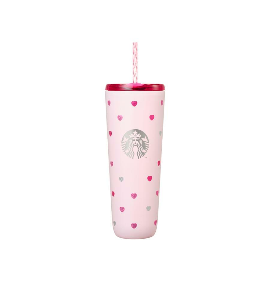 Starbucks Korea SS Love Bunny Joy Stainless Steel Cold Cup 710ml – 2026 Valentine Edition 韩国星巴克2026情人节限定不锈钢杯