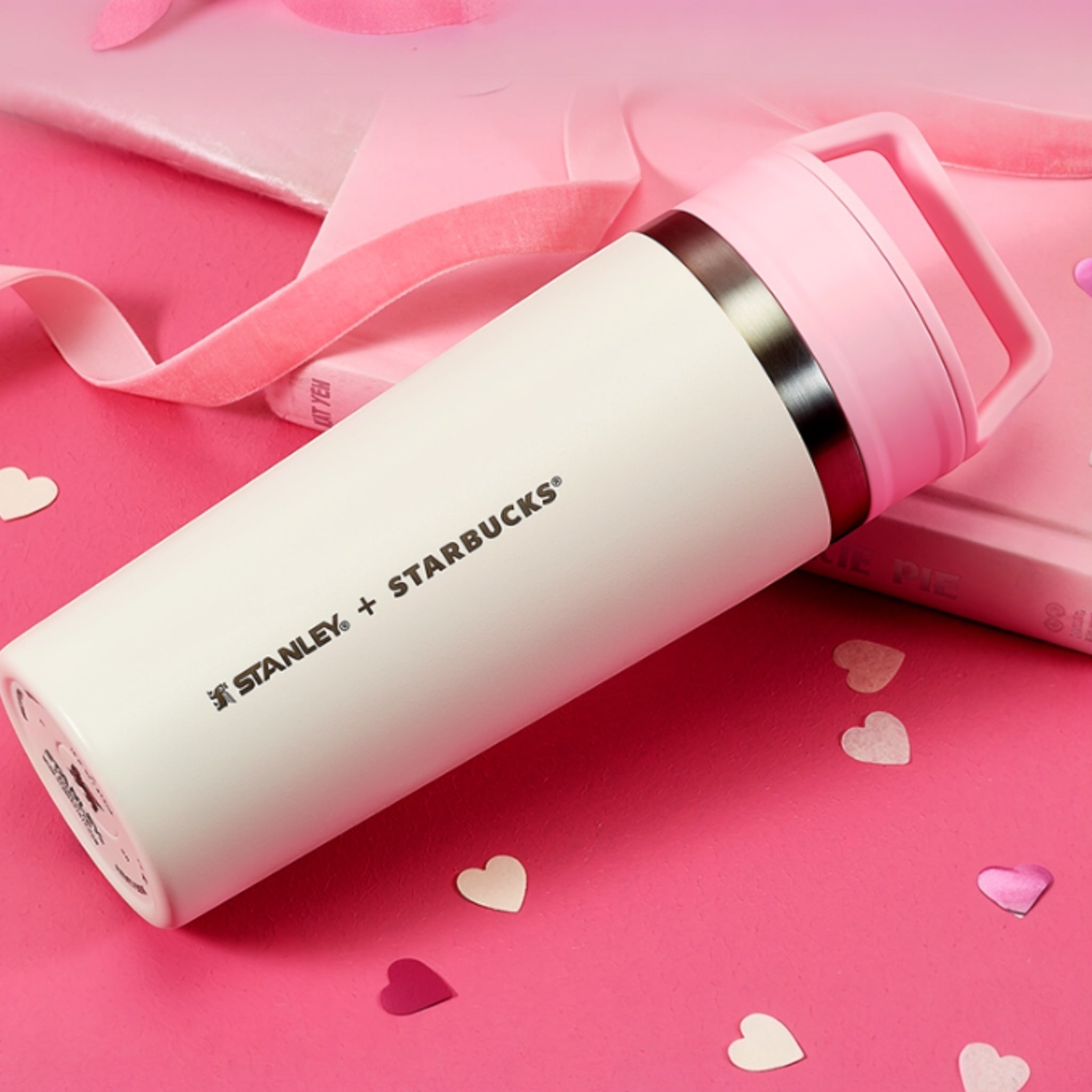 Starbucks Korea 2026 Valentine SS Heartful Stanley Cafe To-Go Tumbler 473ml 韩国星巴克2026情人节限定 Heartful × Stanley保温杯 473ml