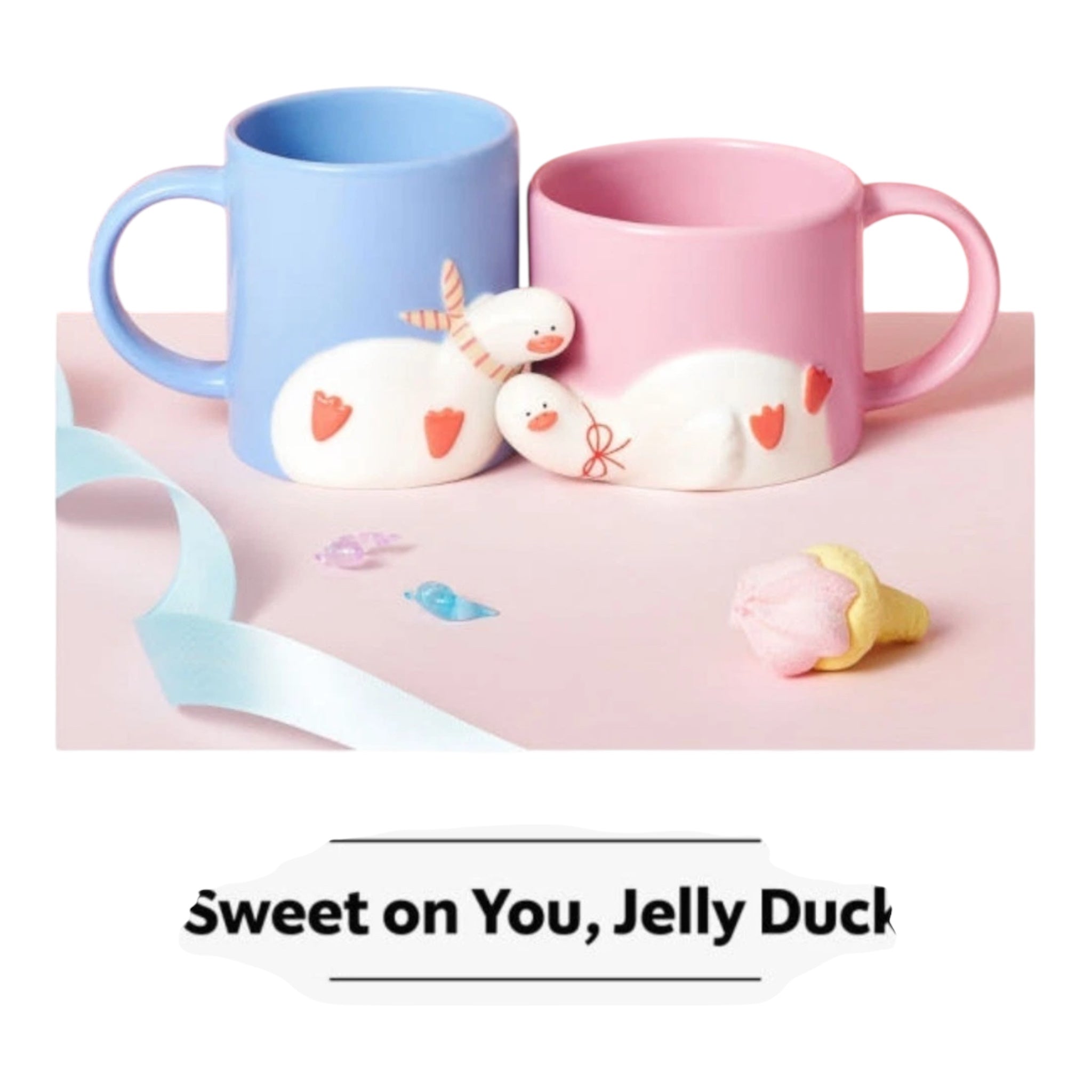 Starbucks Korea 2026 Sweet on You Jelly Duck Mug Set 355ml
星巴克韩国 2026 情人节「Sweet on You 甜心果冻小鸭」对杯