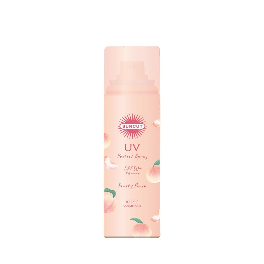 KOSÉ Cosmeport Suncut UV Protect Spray 90g Fruity Peach 高丝 Suncut UV 防晒喷雾 SPF50+ PA++++ – 水蜜桃香