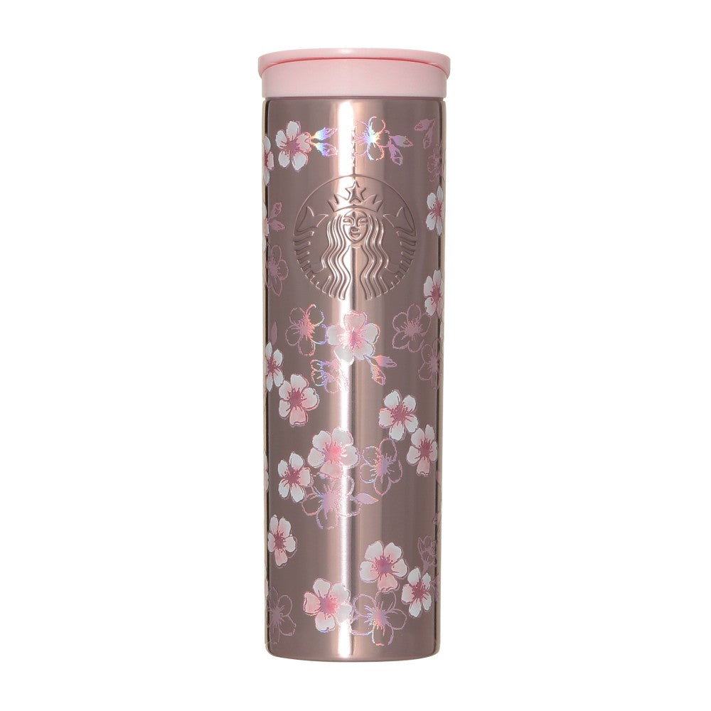Starbucks Japan SAKURA 2026 Stainless Bottle Metallic Light Pink 473ml 日本星巴克 2026樱花限定 金属感浅粉 不锈钢保温瓶
