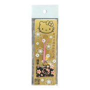 Hello Kitty Asakusa Inden Omamori Charm – Black 日本浅草寺限定 前川印传 Hello Kitty 鹿皮御守钱包挂饰 黑色