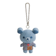 San-X Rilakkuma Border & Denim Series – Korilakkuma Plush Keychain (Kurashiki Denim)
San-X 拉拉熊 边框牛仔系列 – 小白熊毛绒钥匙扣(倉敷牛仔布）