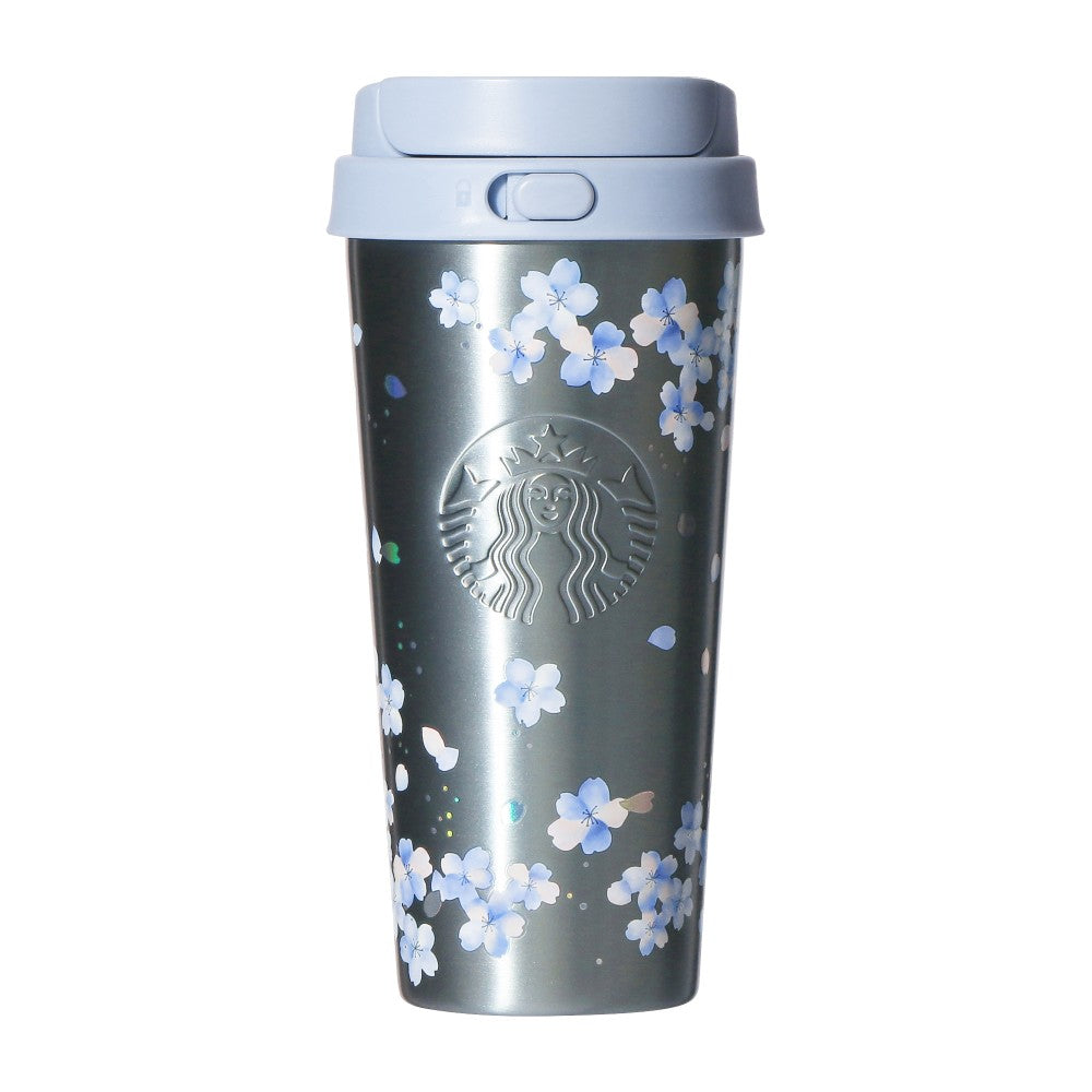 Starbucks Japan 2026 SAKURA Stainless TOGO Bottle Airy Blue 473ml 日本星巴克 2026 樱花第二弹 蓝樱不锈钢 TOGO 保温杯 473ml