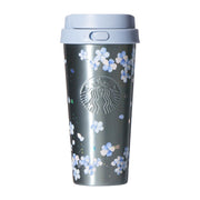 Starbucks Japan 2026 SAKURA Stainless TOGO Bottle Airy Blue 473ml 日本星巴克 2026 樱花第二弹 蓝樱不锈钢 TOGO 保温杯 473ml