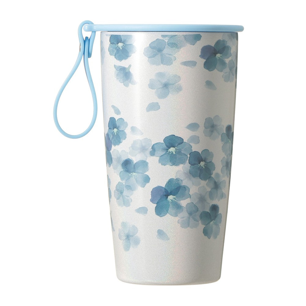 Starbucks Japan 2026 SAKURA Strap Cup Shape Stainless Bottle Airy Blue 355ml 日本星巴克 2026 樱花限定第二弹 蓝樱手带不锈钢保温杯