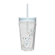 Starbucks Japan 2026 SAKURA –Glass Tumbler Airy Blue 473ml 日本星巴克 2026 樱花限定第二弹 蓝樱玻璃吸管杯