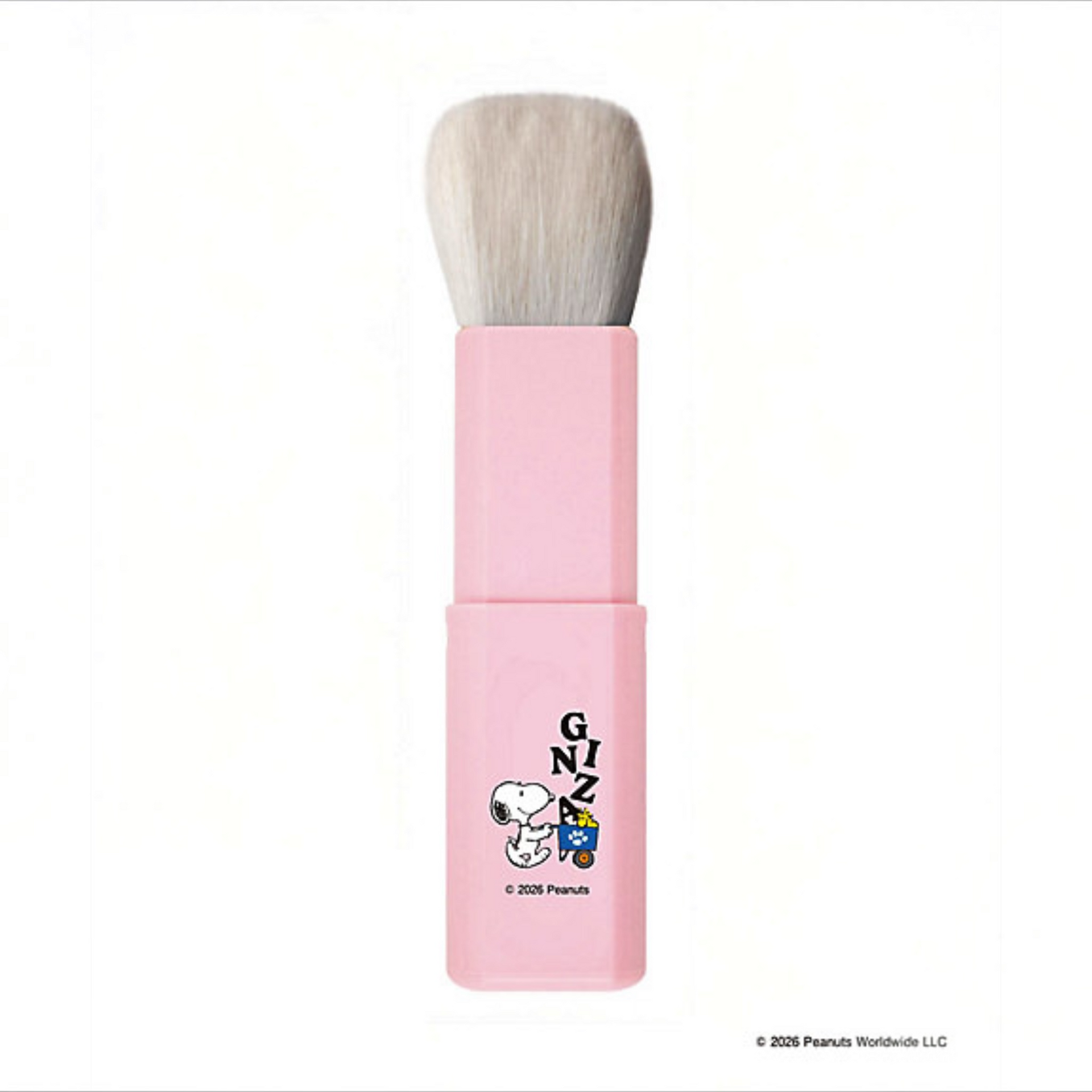 Hakuhodo × SNOOPY Portable Powder & Cheek Brush (Alphabet Limited