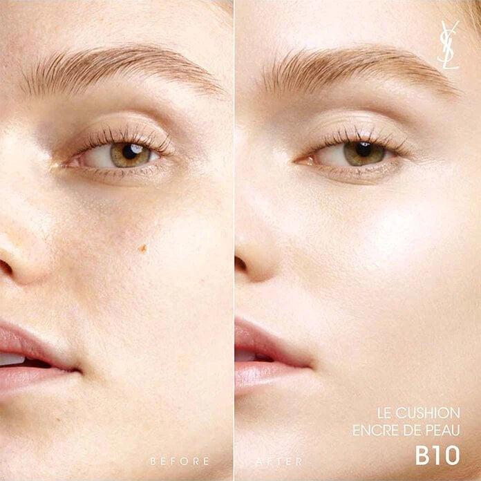 Yves Saint Laurent Le Cushion Encre De Peau Cushion Foundation N SPF23/PA++ Shade 10 - Lightest skin tone  日版圣罗兰 高定皮气垫 SPF23/PA++     10-最浅肤色