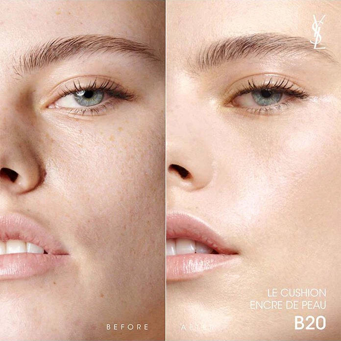 Yves Saint Laurent Le Cushion Encre De Peau Cushion Foundation N SPF23/PA++ Shade 20 - Slightly light skin tone 日版圣罗兰 高定皮气垫 SPF23/PA++ 20 - 偏浅肤色