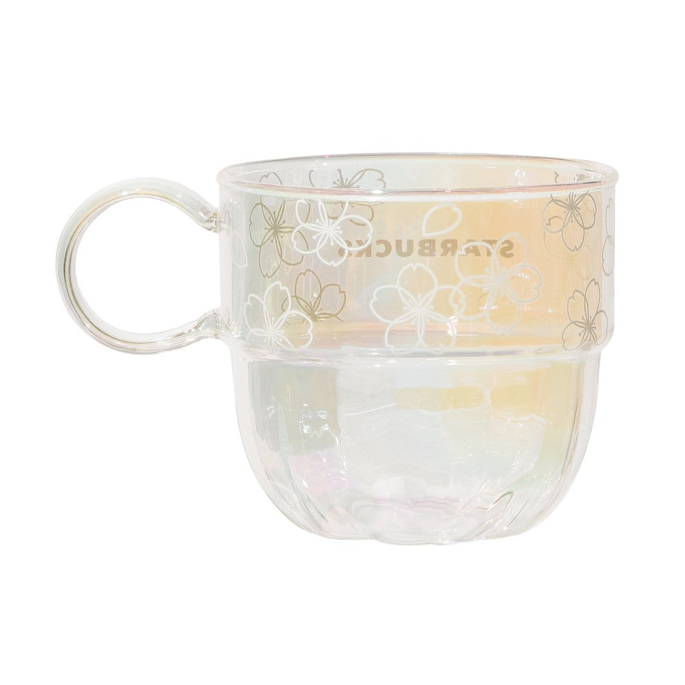 Starbucks Japan 2026 SAKURAHeat-Resistant Luster Glass Mug 355ml 日本星巴克 2026 樱花限定第二弹 耐热玻璃杯