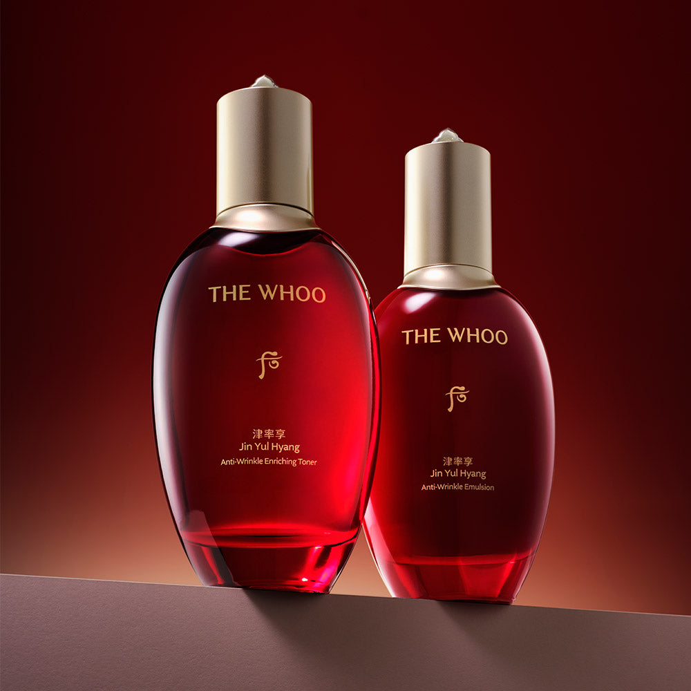 THE WHOO Jinyulhyang Anti-Wrinkle 2-Piece Set 韩国后 津率享红参抗皱水乳两件套装