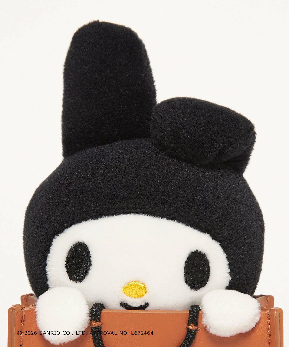 UNITED ARROWS × Sanrio My Melody Shopper Charm – Black UNITED ARROWS × 三丽鸥 My Melody 美乐蒂 黑色购物袋造型包包挂件 日本限定