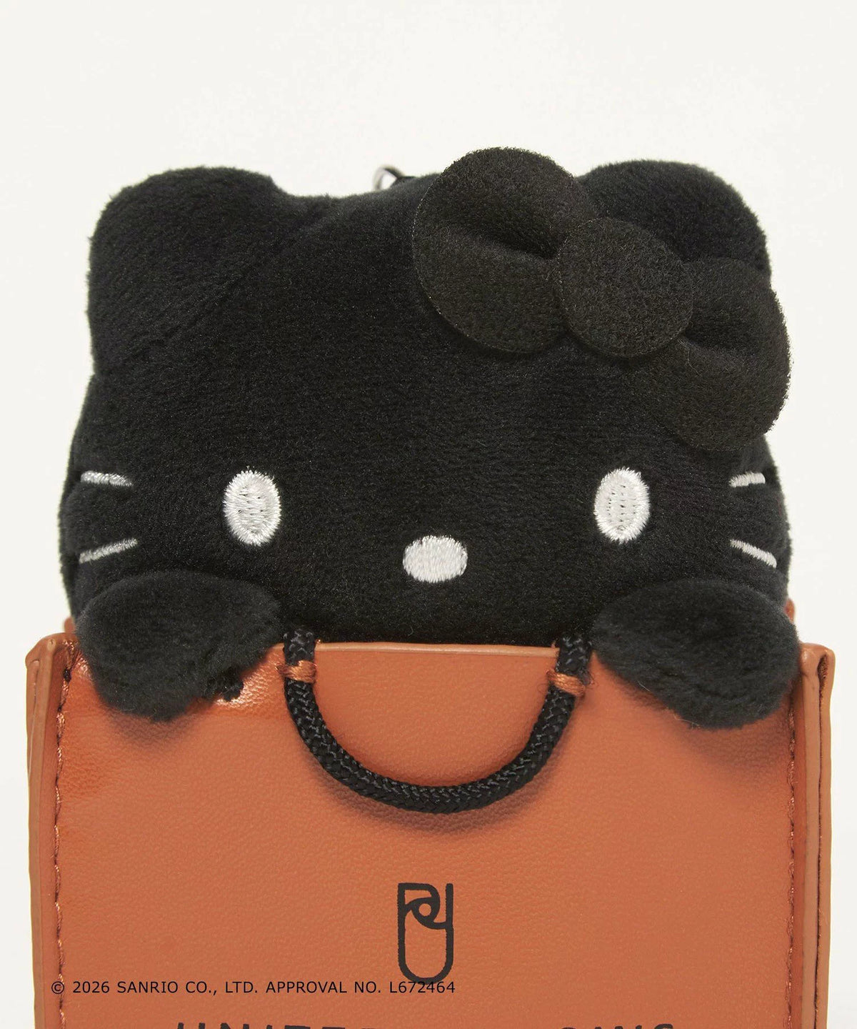 UNITED ARROWS × Sanrio Hello Kitty Shopper Charm – Black Japan Limited Edition 日本限定 UNITED ARROWS × 三丽鸥 Hello Kitty 黑色购物袋造型包包挂件
