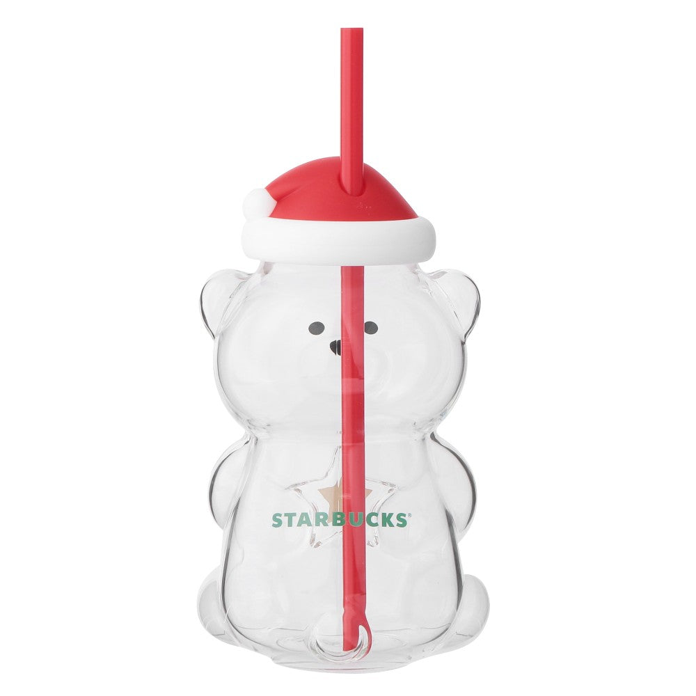 Starbucks Japan Holiday 2026 Bearista Glass Tumbler with Gift Box  Limited Edition 日本星巴克 2026 圣诞限定 小熊玻璃吸管杯 礼盒装 473mL
