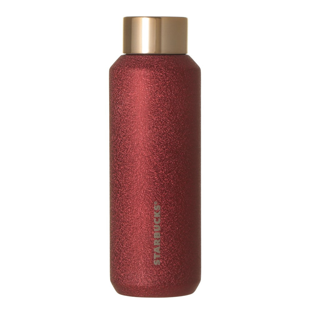 Starbucks Japan Holiday 2026 Glitter Red Stainless Steel Bottle with Gift Box Limited Edition 日本星巴克 2026 圣诞限定 酒红色不锈钢保温瓶 礼盒装 473mL
