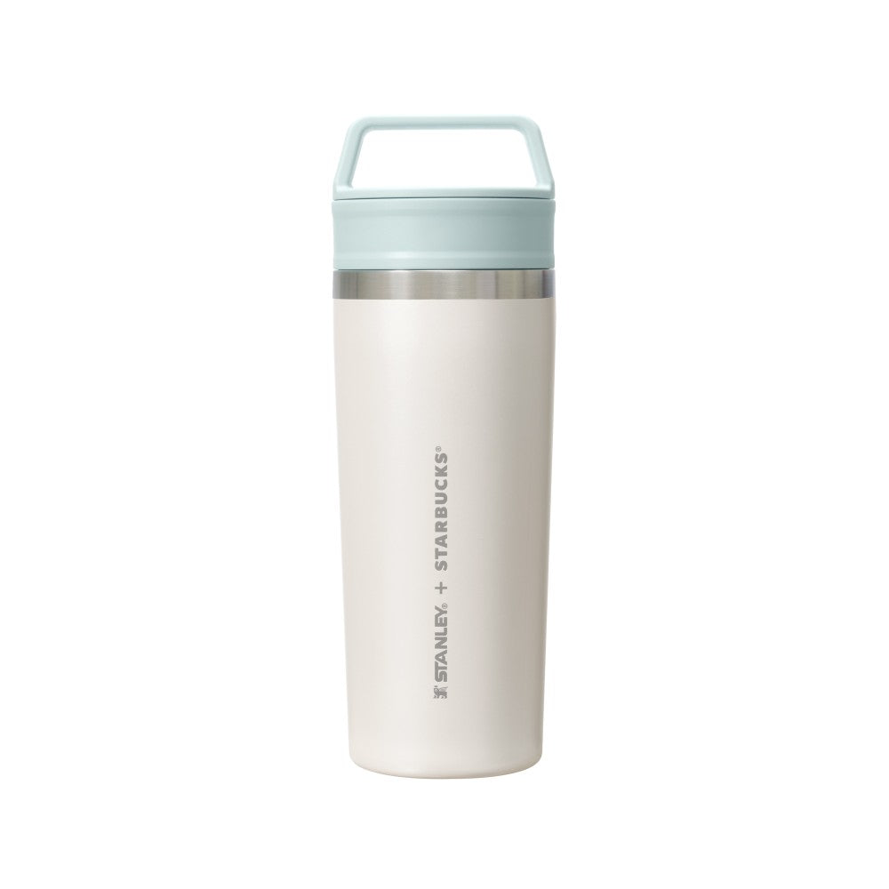 Starbucks Japan Brighten Up Your Days × STANLEY Pale White Stainless Steel Bottle Limited Edition 日本星巴克 Brighten Up Your Days 系列 × STANLEY 限定 浅白色手提不锈钢保温瓶 473mL