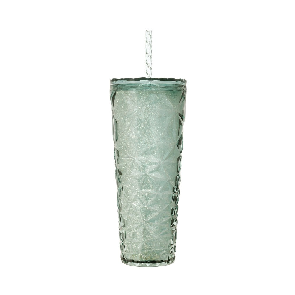 Starbucks Japan Brighten Up Your Days Mint Green Diamond Cut Cold Cup Tumbler Limited Edition 日本星巴克 Brighten Up Your Days 系列 薄荷绿钻石纹吸管冷饮杯 710mL
