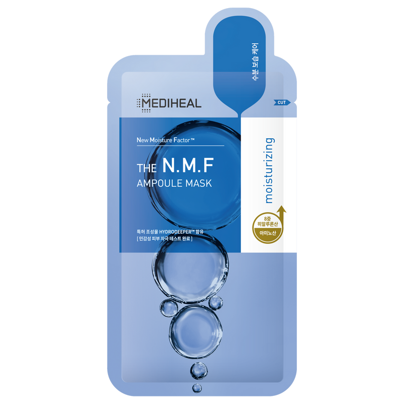MEDIHEAL The N.M.F Intensive Ampoule Mask (Sheet/Box) 美迪惠尔 N.M.F补水保湿针剂精研水库面膜 (单片/盒)
