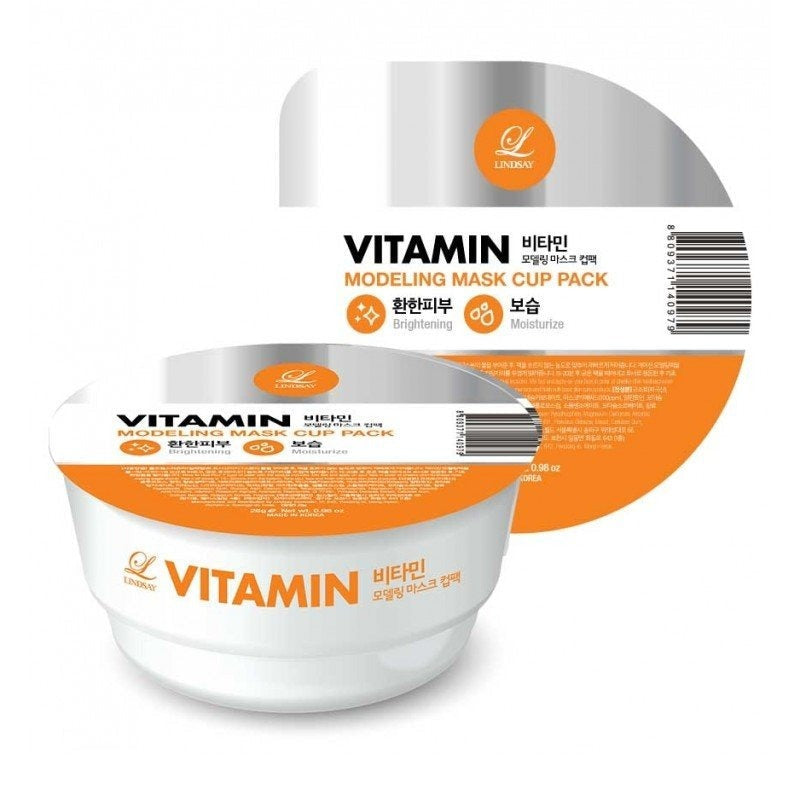 LINDSAY Vitamin Modelling Mask Cup Pack 韩国LINDSAY 维他命软膜粉 28g