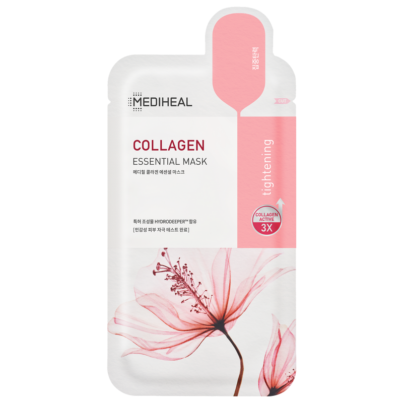 MEDIHEAL Collagen Essential Mask (Sheet/Box)  美迪惠尔 胶原蛋白面膜 (片装/盒装)