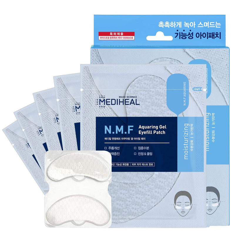 MEDIHEAL N.M.F Aquaring Gel Eyefill Patch (5 packs/box) 美迪惠尔 N.M.F 水库凝胶眼膜贴 5对/盒