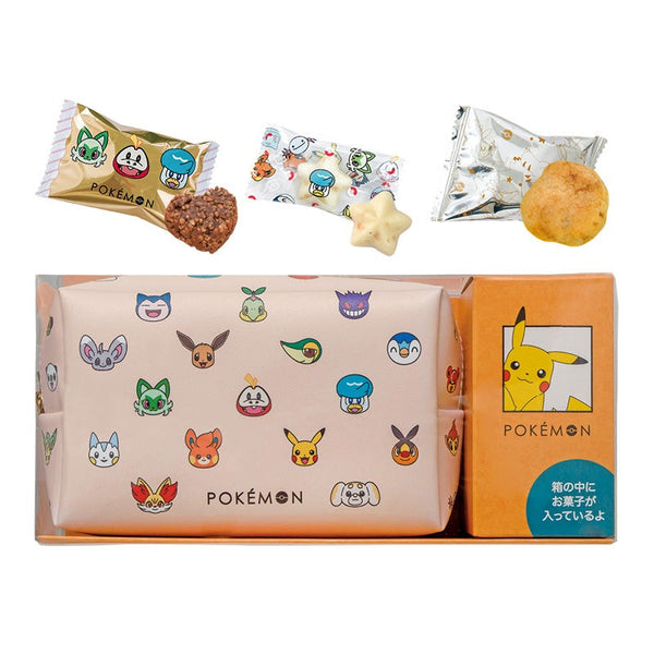 MATSUKAZEYA X Pmon Sweets & Pouch Set 6pcs/box 日本松風屋 X 宝可梦巧克力&小包套装 6枚/盒