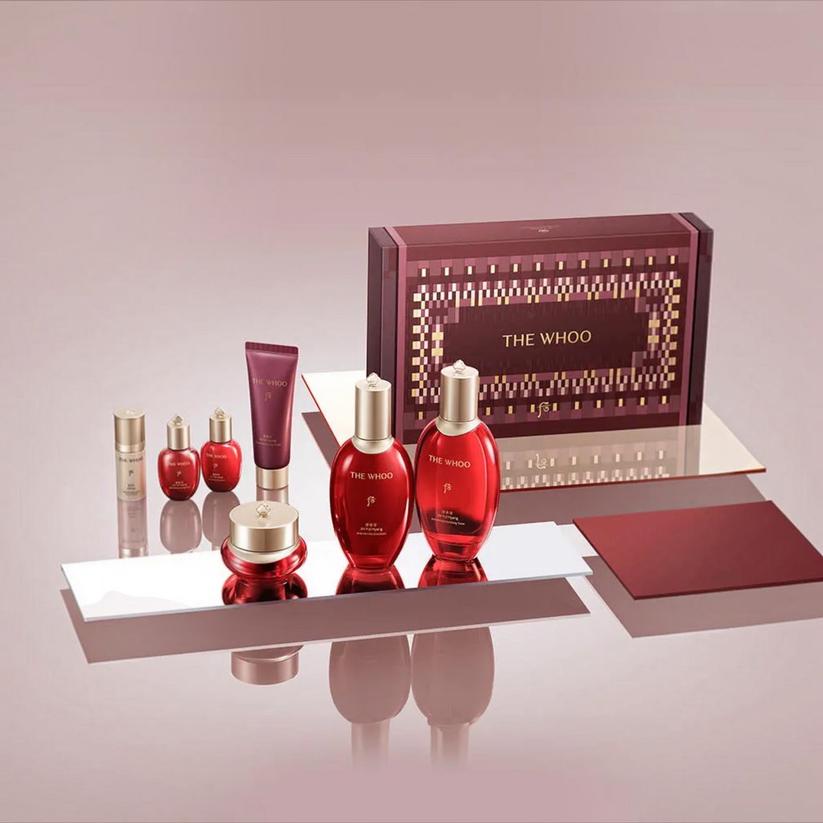 THE WHOO Jinyulhyang Anti-Wrinkle Enriching Special 3-Piece Set 韩国后 津率享红参抗皱三件套装
