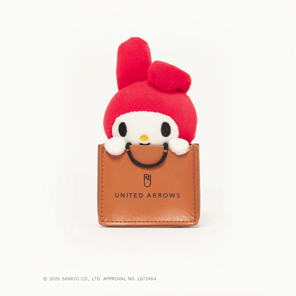 UNITED ARROWS × Sanrio My Melody Shopper Charm – Red UNITED ARROWS × 三丽鸥 My Melody 美乐蒂 红色购物袋造型包包挂件 日本限定