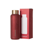Starbucks Japan Holiday 2026 Glitter Red Stainless Steel Bottle with Gift Box Limited Edition 日本星巴克 2026 圣诞限定 酒红色不锈钢保温瓶 礼盒装 473mL