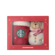 Starbucks Japan Holiday 2026 Bearista Snowman & Red Cup Plush Ornament Set with Gift Box – Limited Edition 日本星巴克 2026 圣诞限定 雪人小熊＋红杯毛绒挂饰礼盒