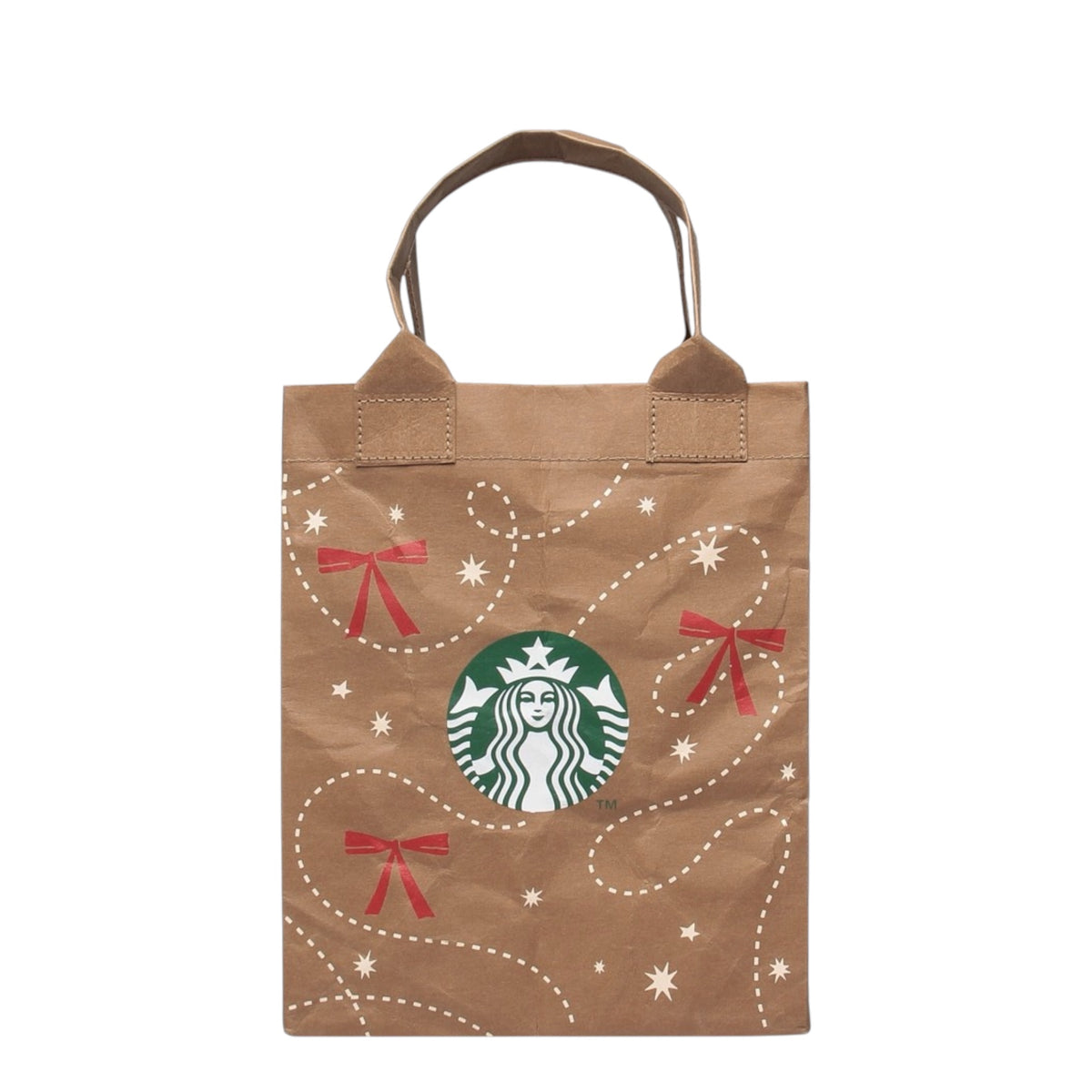 Starbucks Japan Holiday 2026 Kraft Paper Shopper Bag S – Limited Edition 日本星巴克 2026 圣诞限定 蝴蝶结牛皮纸手提袋 小号