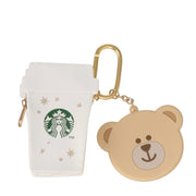 Starbucks Japan Holiday 2026 Cup-Shaped Pouch Keychain & Bearista Mirror – Limited Edition 日本星巴克 2026 圣诞限定 杯型小包钥匙扣＋小熊随身镜