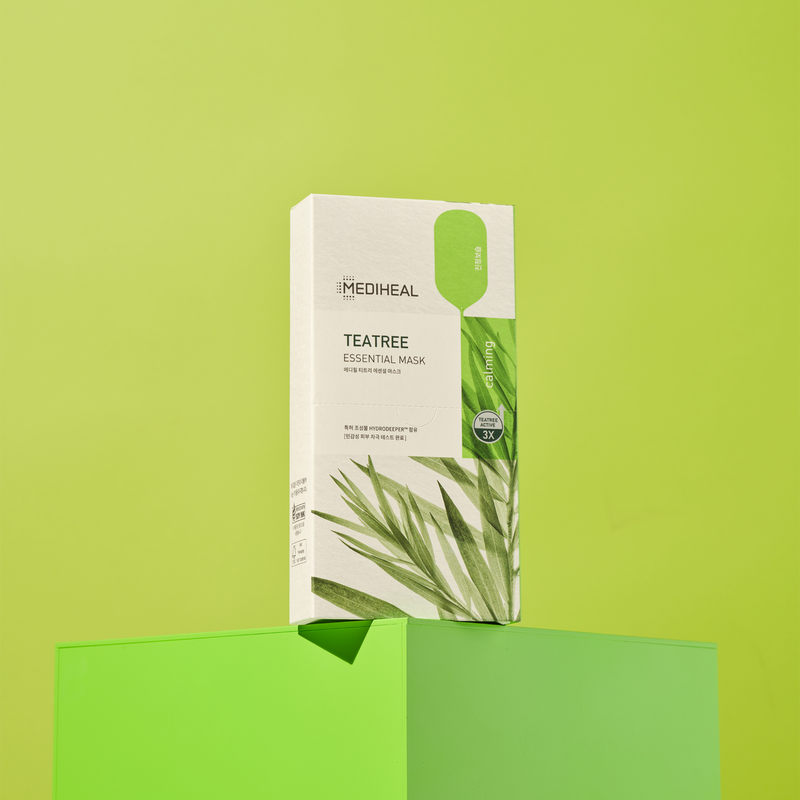 MEDIHEAL Tea Tree Essential Mask (Sheet/Box) 美迪惠尔 茶树维稳面膜 (单片/盒)
