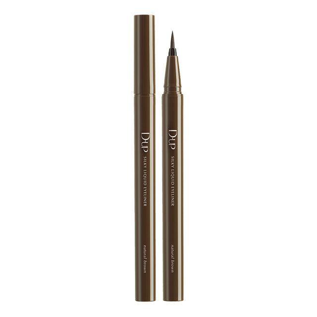 D-UP Silky Liquid Eyeliner (Natural Brown) 日本D-UP 极细丝滑防水眼线液笔 (自然棕) 0.4ml