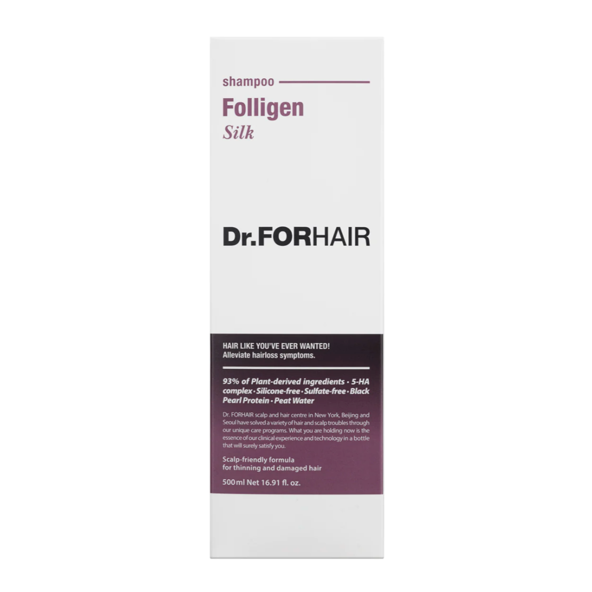 DR.FORHAIR Folligen Silk Shampoo 韩国Dr.ForHair发笙 防脱丝润洗发水 300ml