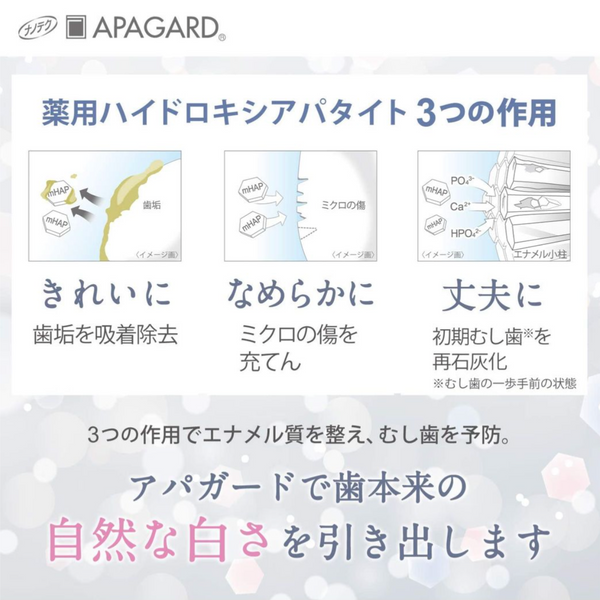 Apagard M Plus Standard Toothpaste 日本Apagard 多效微粒子亮白牙膏 净白基础款 125g