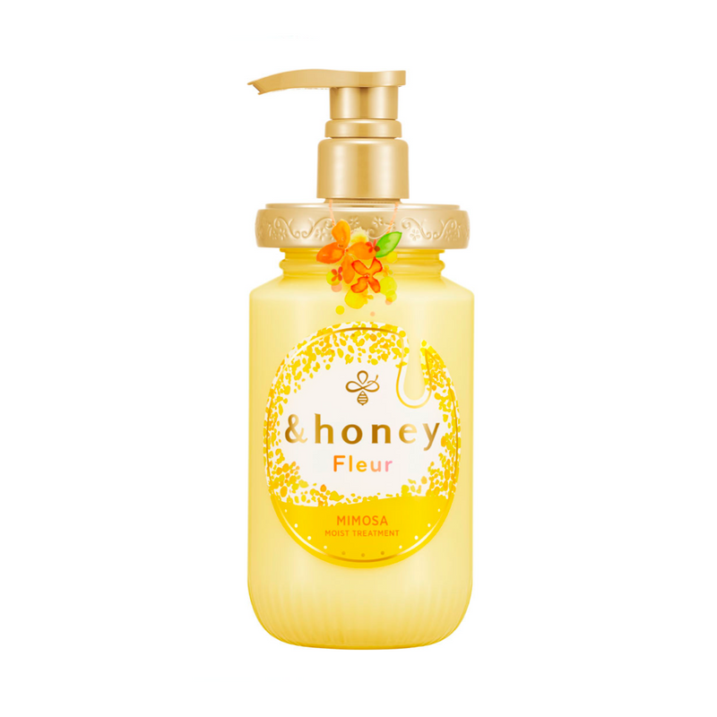 &HONEY Fleur Mimosa Moist Treatment 日本&HONEY 蕨类系列含羞草蜂蜜修护保湿护发素 450g