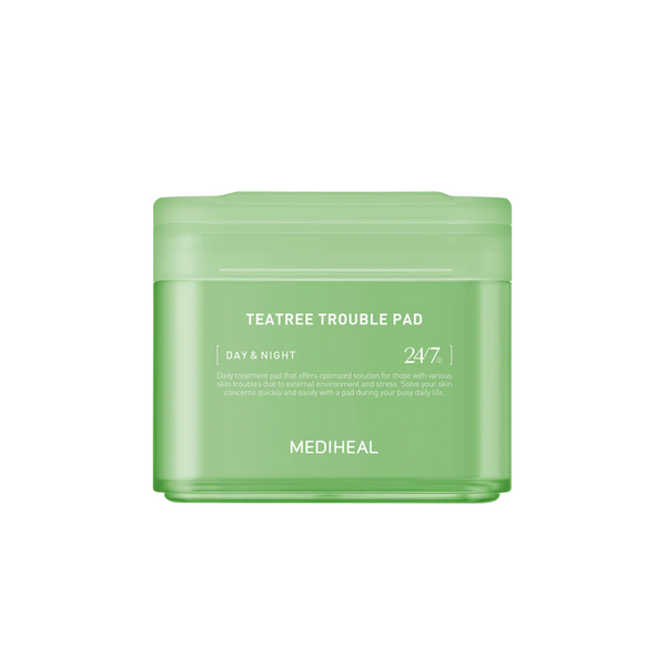 MEDIHEAL Teatree Trouble Pad 100 Pads/Box 美迪惠尔 茶树镇静舒缓棉片 100片/盒