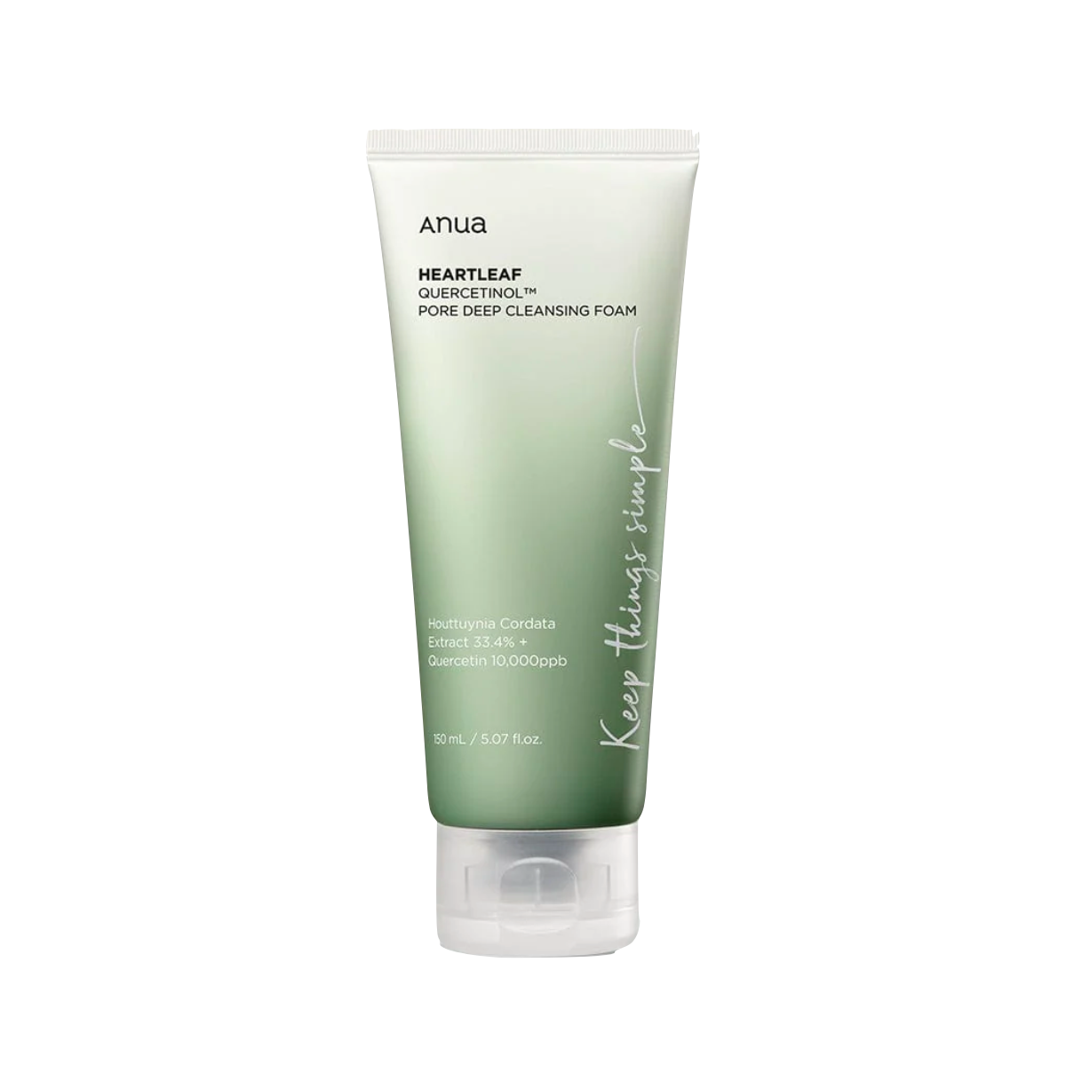 ANUA Quercetinol Pore Deep Cleansing Foam 韩国ANUA 鱼腥草槲皮素毛孔深层洁面乳 150ml