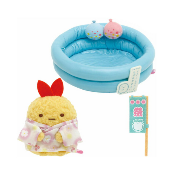 SAN-X Sumikko Gurashi Plush Toy Pool 日本SAN-X 角落生物 夏日祭炸虾游泳池场景