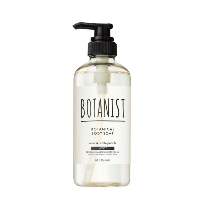 BOTANIST Botanical Body Soap Moist  (Rose & White Peach) 植物学家 植物性滋润保湿沐浴露 (玫瑰&白桃香) 490ml