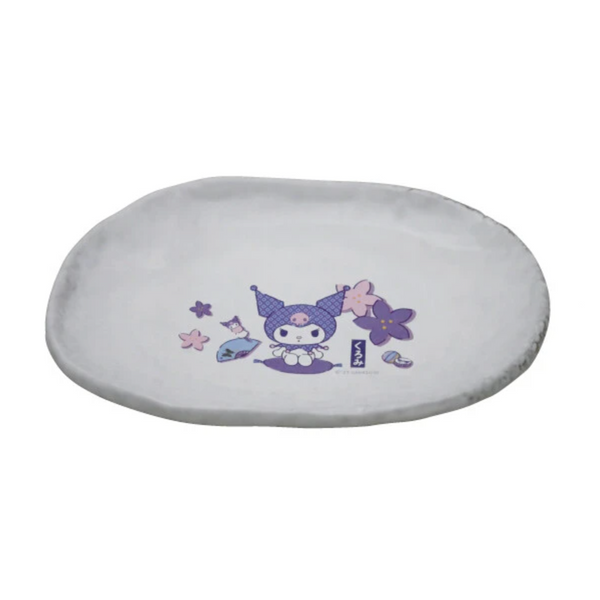YOKKAICHI BANKOYAKI Round Ceramic Plate (Kuromi) 四日市万古烧 X 三丽鸥 圆形陶瓷盘 (库洛米)