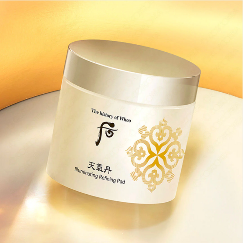 THE HISTORY OF WHOO: CHEONGIDAN Illuminating Refining Pad 60 Pads/Box 后 天气丹华 炫亮采柔肤肌底精华棉 60片/盒