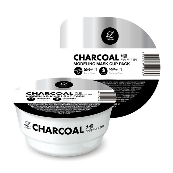 LINDSAY Charcoal Modelling Mask Cup Pack 韩国LINDSAY 木炭软膜粉 28g